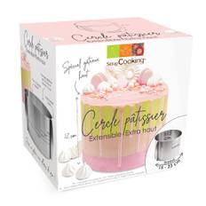 Scrapcooking Ekstra høj justerbar kagering - 15-23 cm / 12 cm høj