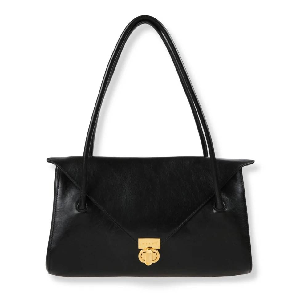 Marni East West Skuldertaske - Tasker - Dame - Sort - ONE SIZE - Uld