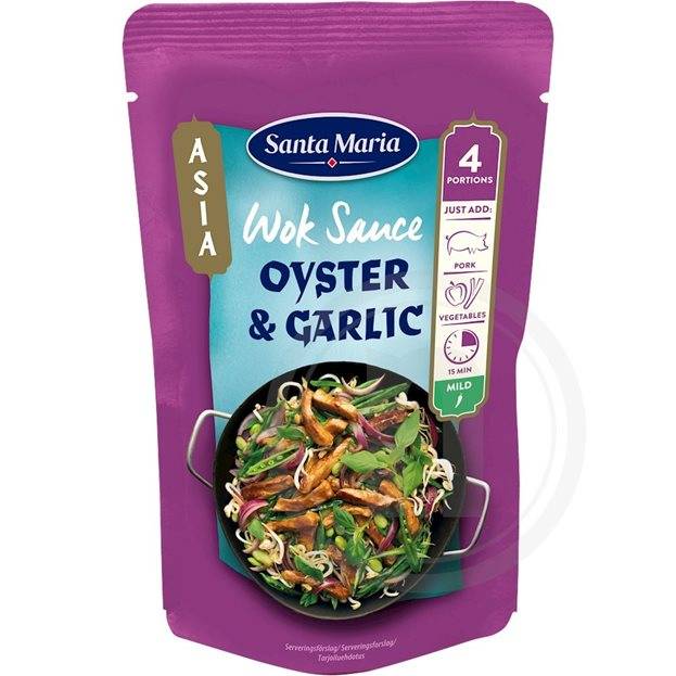 Østers og hvidløgs wok sauce