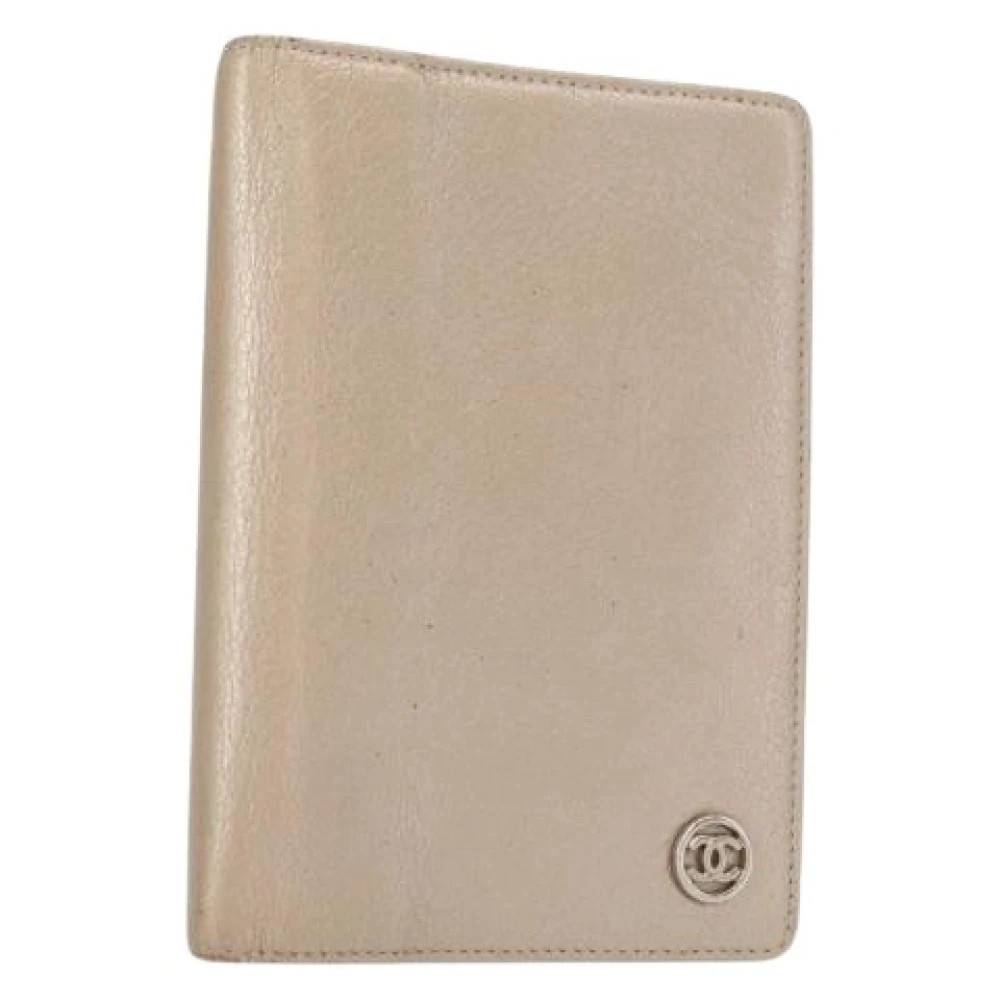 Chanel Vintage Pre-owned Vintage Læder Tilbehør - Vintage - Dame - Beige - ONE SIZE - Læder