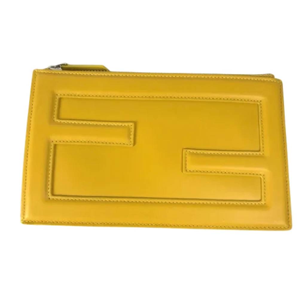 Fendi Vintage Pre-owned Laeder fendi-tasker - Vintage - Dame - Gul - ONE SIZE -
