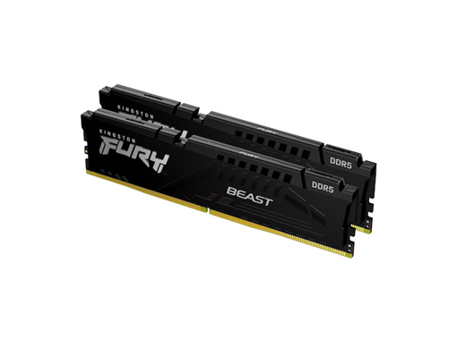 "Kingston Technology FURY Beast 64GB 6000MT/s DDR5 CL36 DIMM (Kit of 2) Black EXPO, 64 GB, 2 x 32 GB, DDR5, 288-pin DIMM"