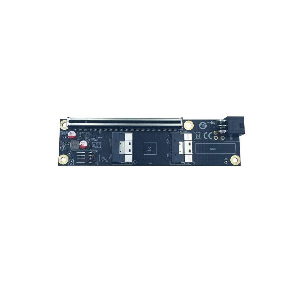2 Port PCI-E 4.0 X16 to SlimSAS SFF-8654 Adapter Card GEN4 SFF-8654-8i SFF8654 Riser Card for Video Card GPU