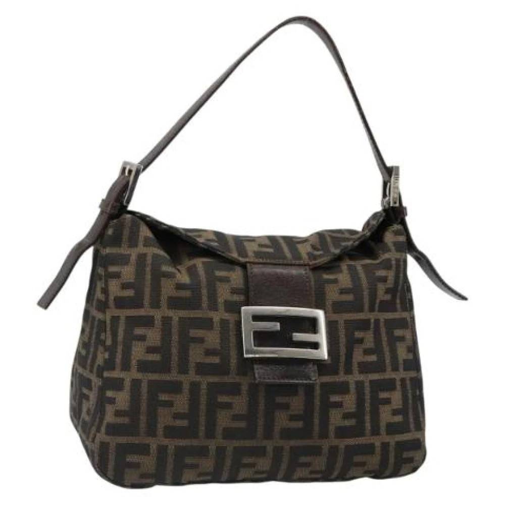Fendi Vintage Pre-owned Zucca Canvas Skuldertaske - Vintage - Dame - Brun - ONE SIZE - Uld