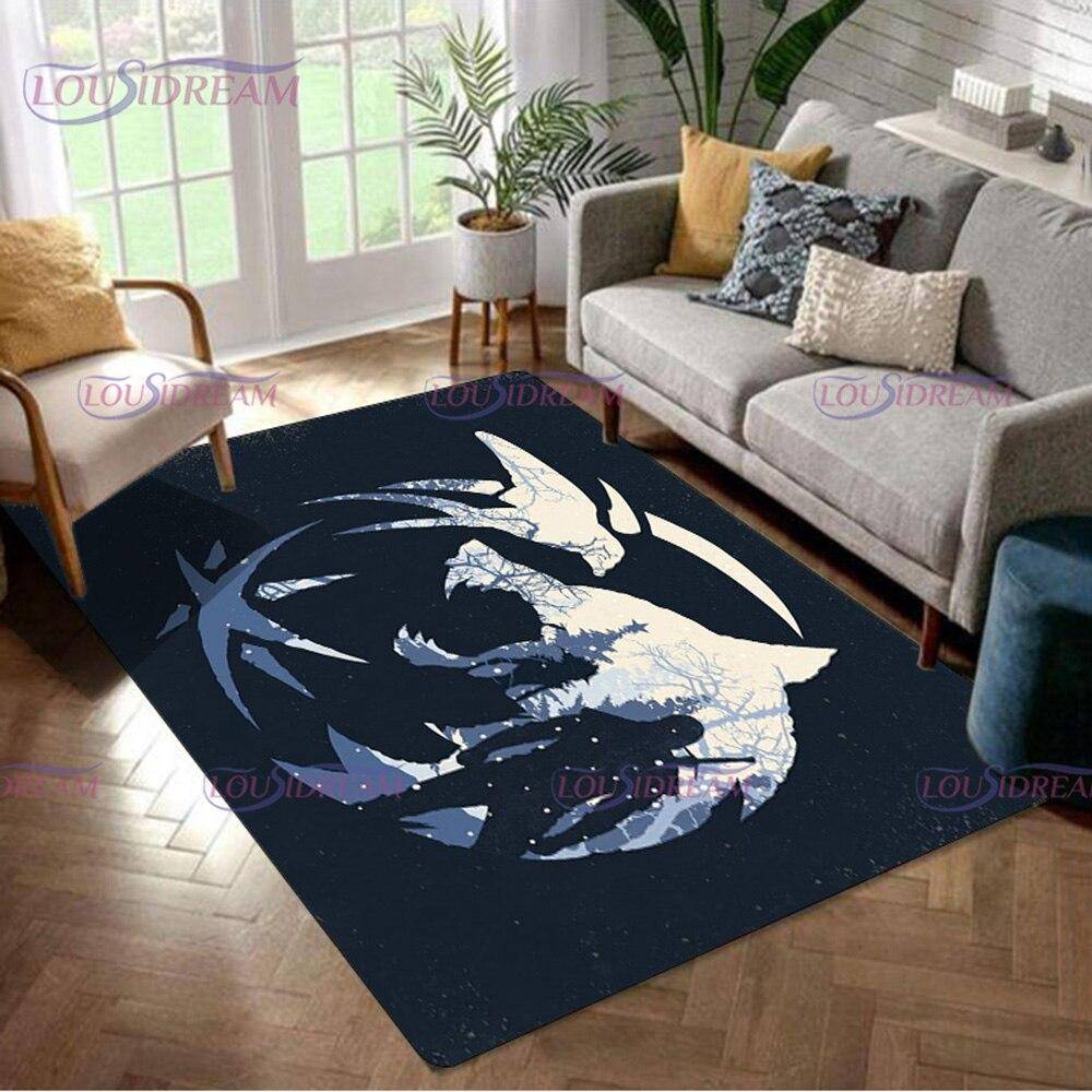 W-Witcher Game Series Mattor och matta för sovrumsdekoration i vardagsrum Halkfri matta Hall Mjuk matta Hem Golvmatta