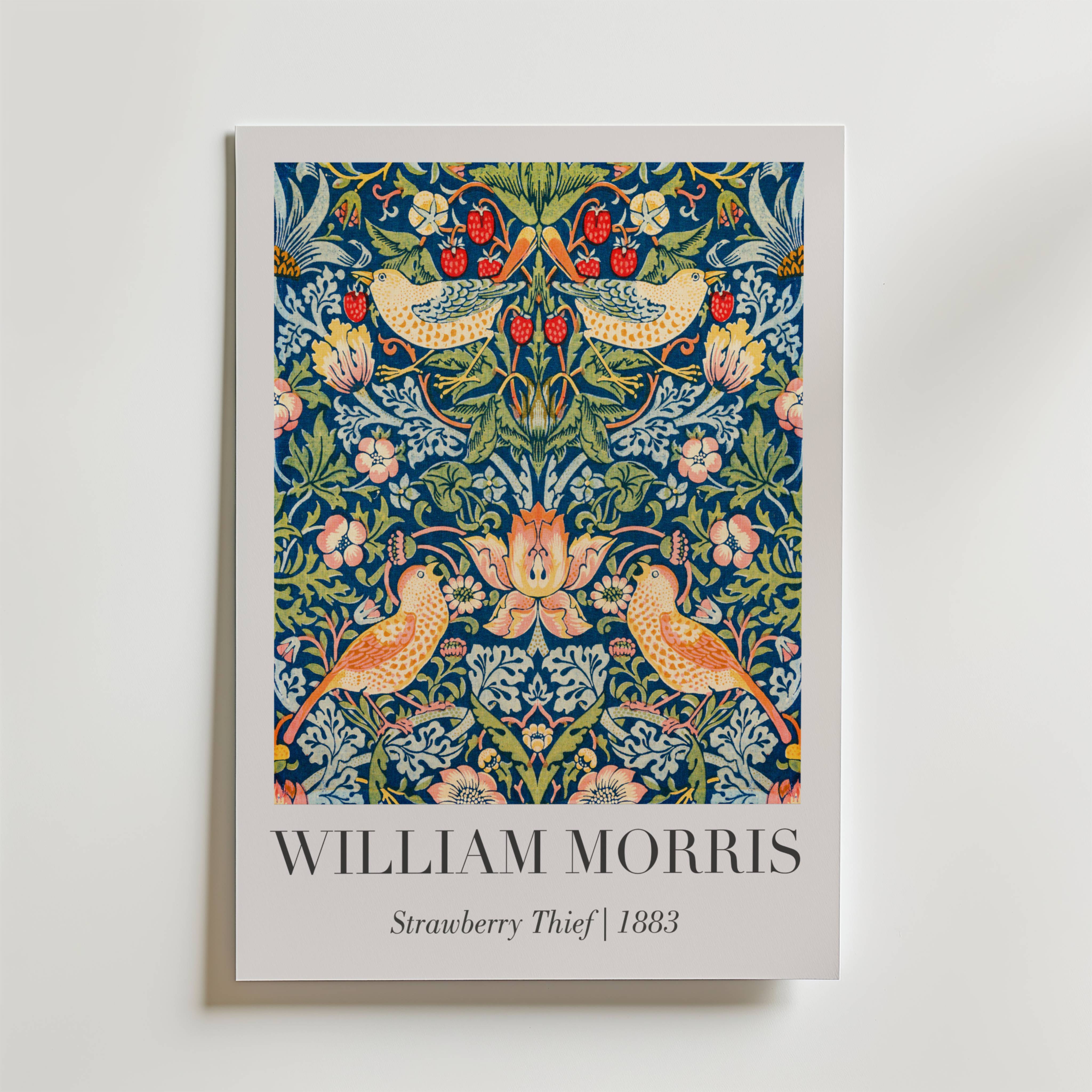 William Morris Strawberry Thief 1883 No.2 Poster - Fine Art Poster 13x18 cm