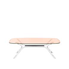 Kartell - Blast Coffee Table 4096 130x80, Crystal-Chrome, Pink - Soffbord - Philippe Starck - Rosa - Metall/Syntetiskt
