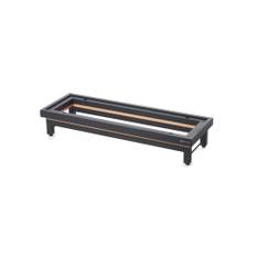 Opsats Til servering 56,5x19 cm Mat Sort Metal Ege stel En Scene
