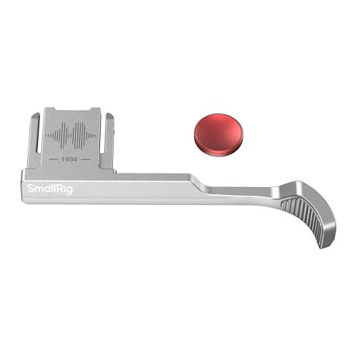 SMALLRIG Thumb Grip with Hot Shoe Cover for FUJIFILM X-M5 (Silver) - 4877B