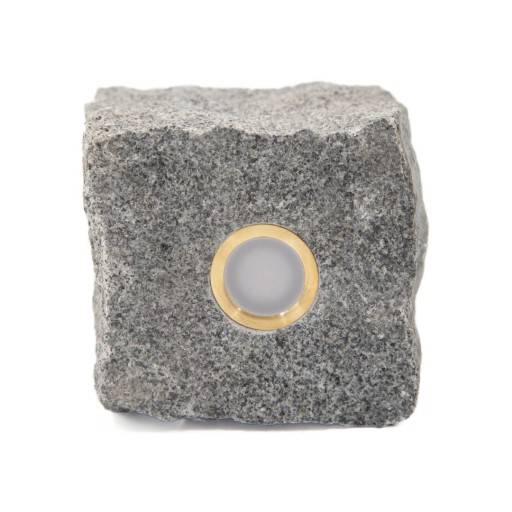 Light By Juhl chaussesten med Cosmos messing spot, 9x9x9 cm, earl blue