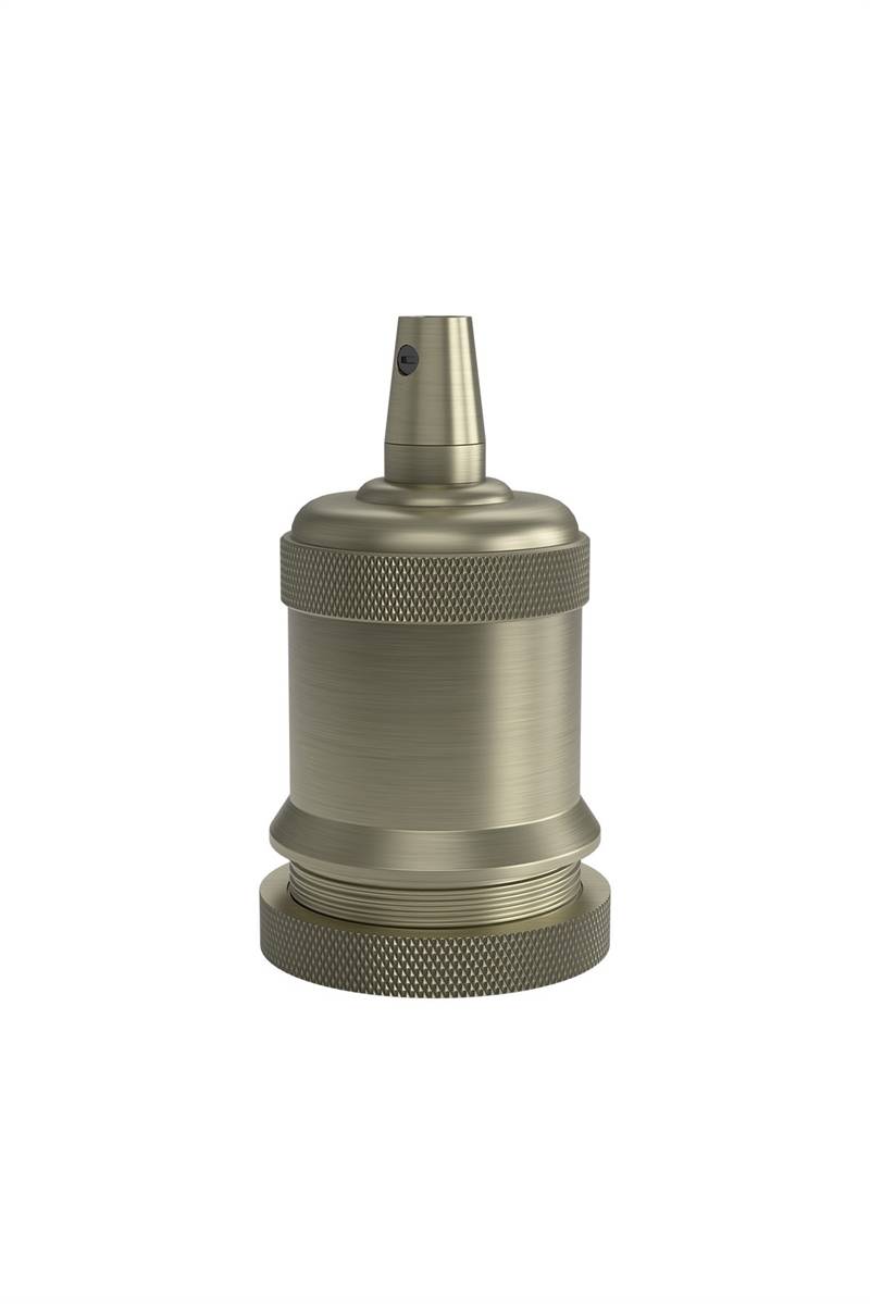Calex Vintage fatning E27 m. omløberring Satin bronze