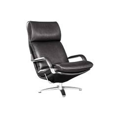 Nasa høj lænestol i sort læder - Berg Furniture Berg Soft - Sort Med skammel (+ kr. 5.646,-)