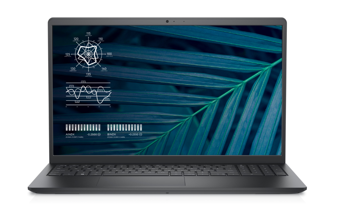 Dell Vostro 15 3510 Sort, 15,6", WVA, FHD, 1920 x 1080, Antirefleks, Intel Core i3, i3-1115G4, 4 GB, SSD 256 GB, Intel UHD Graphics, Intet optisk drev.