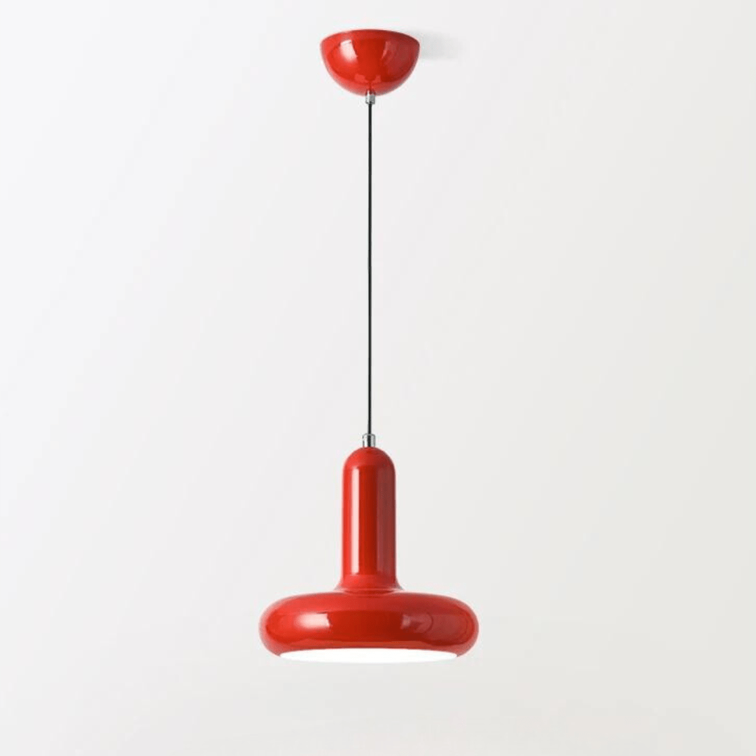 NordicLuxe Pendel - Elegant Skandinavisk LED Hänglampa - Röd / 2 lampor