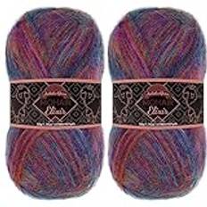 JubileeGarn Mohair Elixir garn – babyullblandning – 50 g/Skein – Bella Luna – 2 skeins