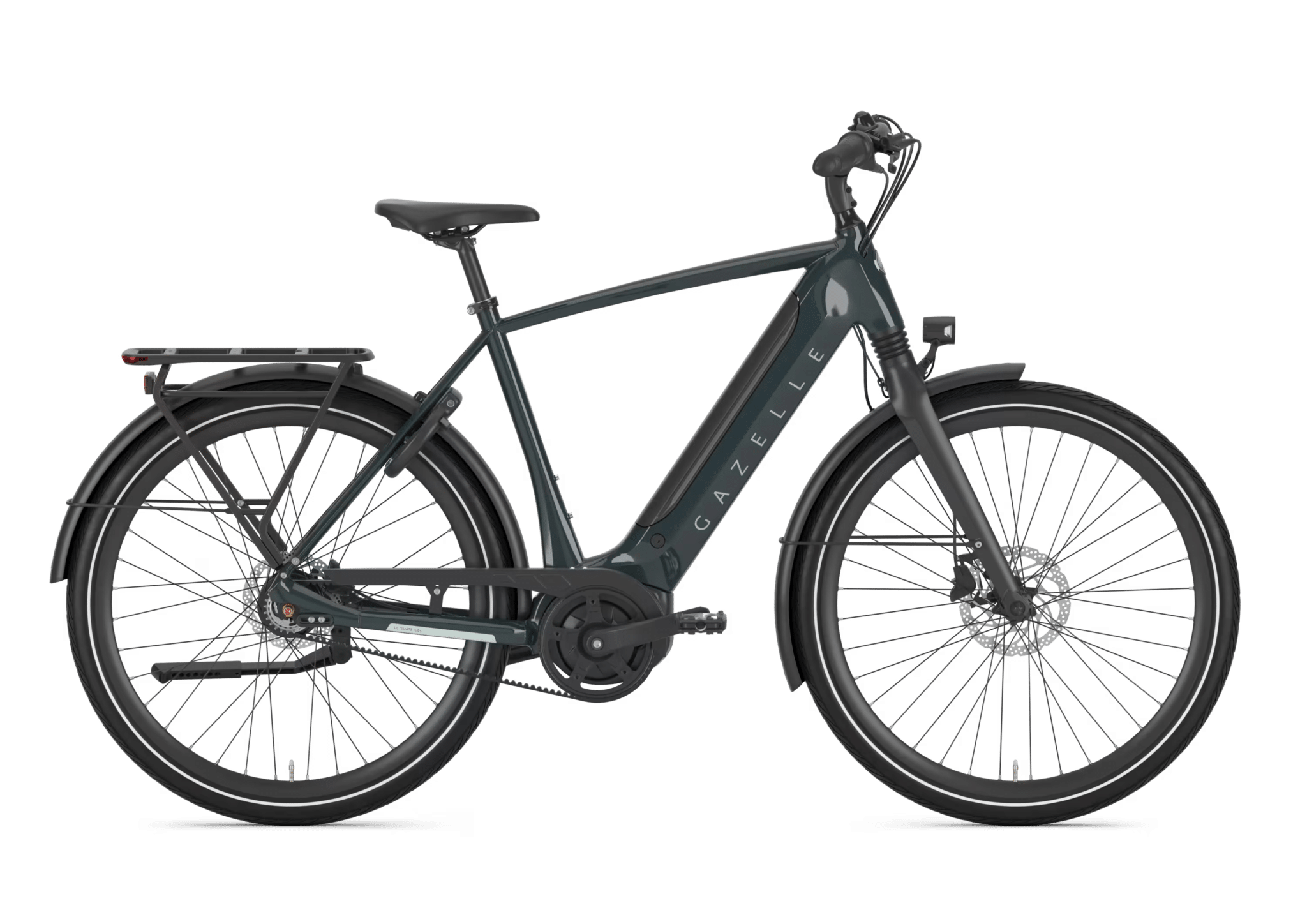 Gazelle Ultimate C8+ Herre Pine green 53 cm 500 Wh.