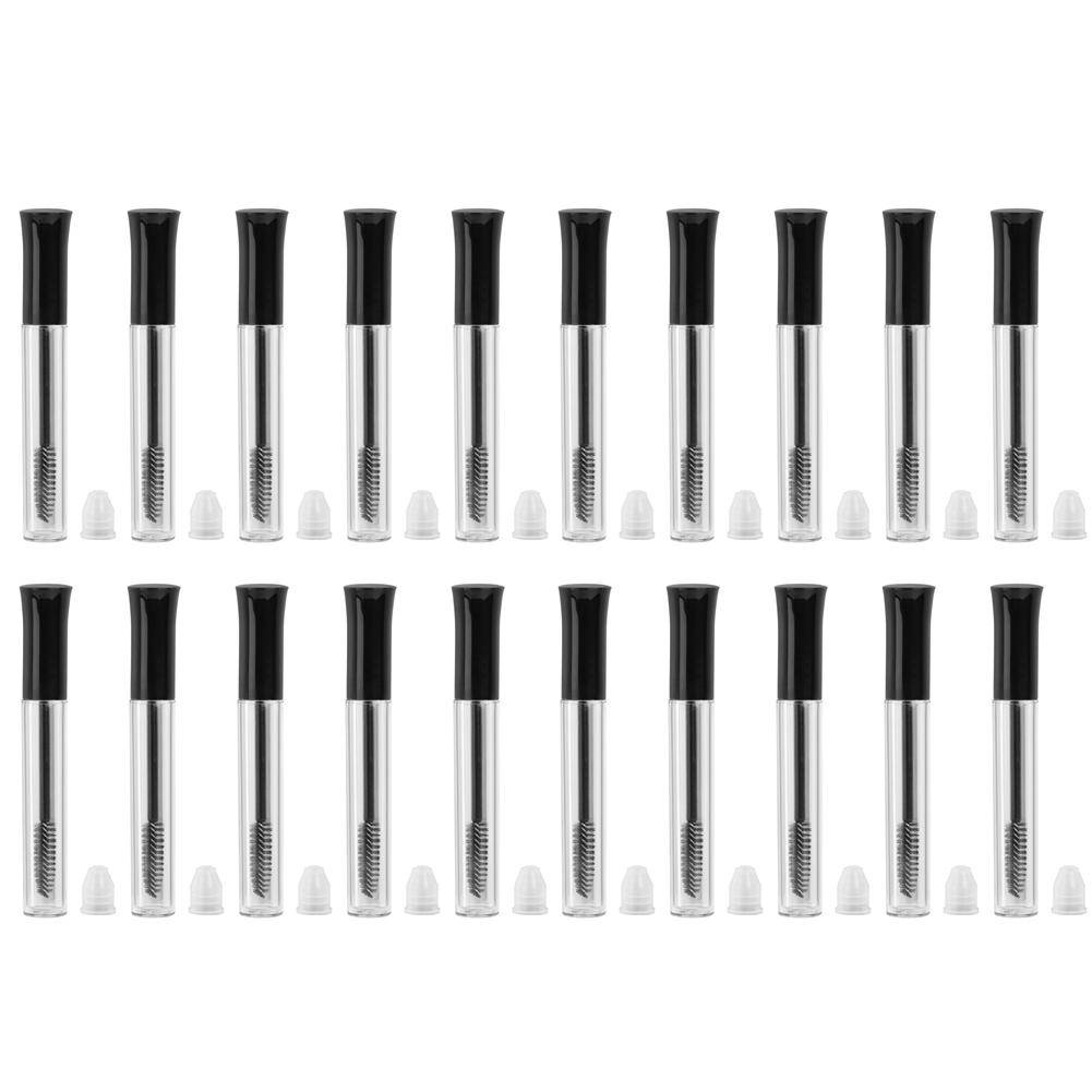 20 st 5 ml Tom Mascara Tub Återfyllbar Ögonfransväxt Vätskeflaska Behållare Kosmetiskt Verktyg
