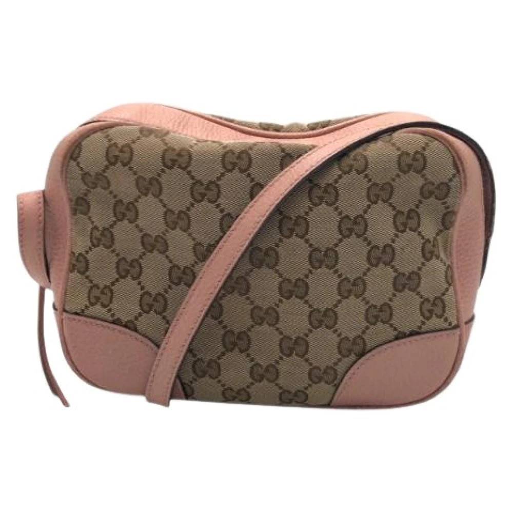 Gucci Vintage - Pre-owned GG Canvas Läder Axelremsväska Vintage - Dam - ONE Size - Läder