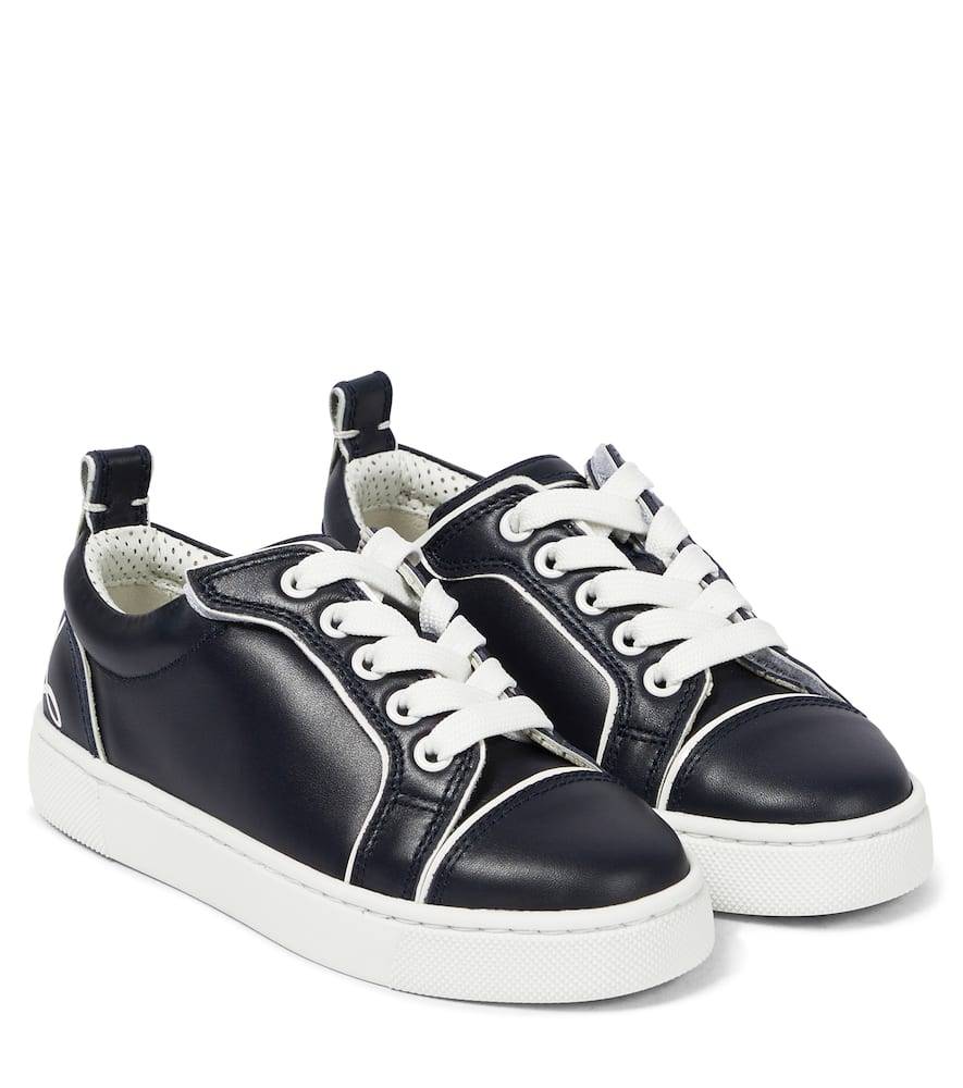 Christian Louboutin Kids Zapatillas Funnyto de piel - azul - EU 28