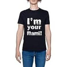 Rhea Ripley I am Your Mami T-shirt Herr Svart Rund Nacke Lättvikts Kortärmad Men's Black Crew Neck Short Sleeves