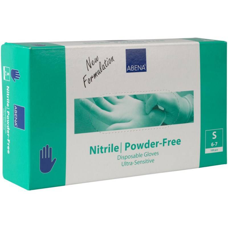 Nitril engangshandske Ultra sensitive pudderfri Str. S blå