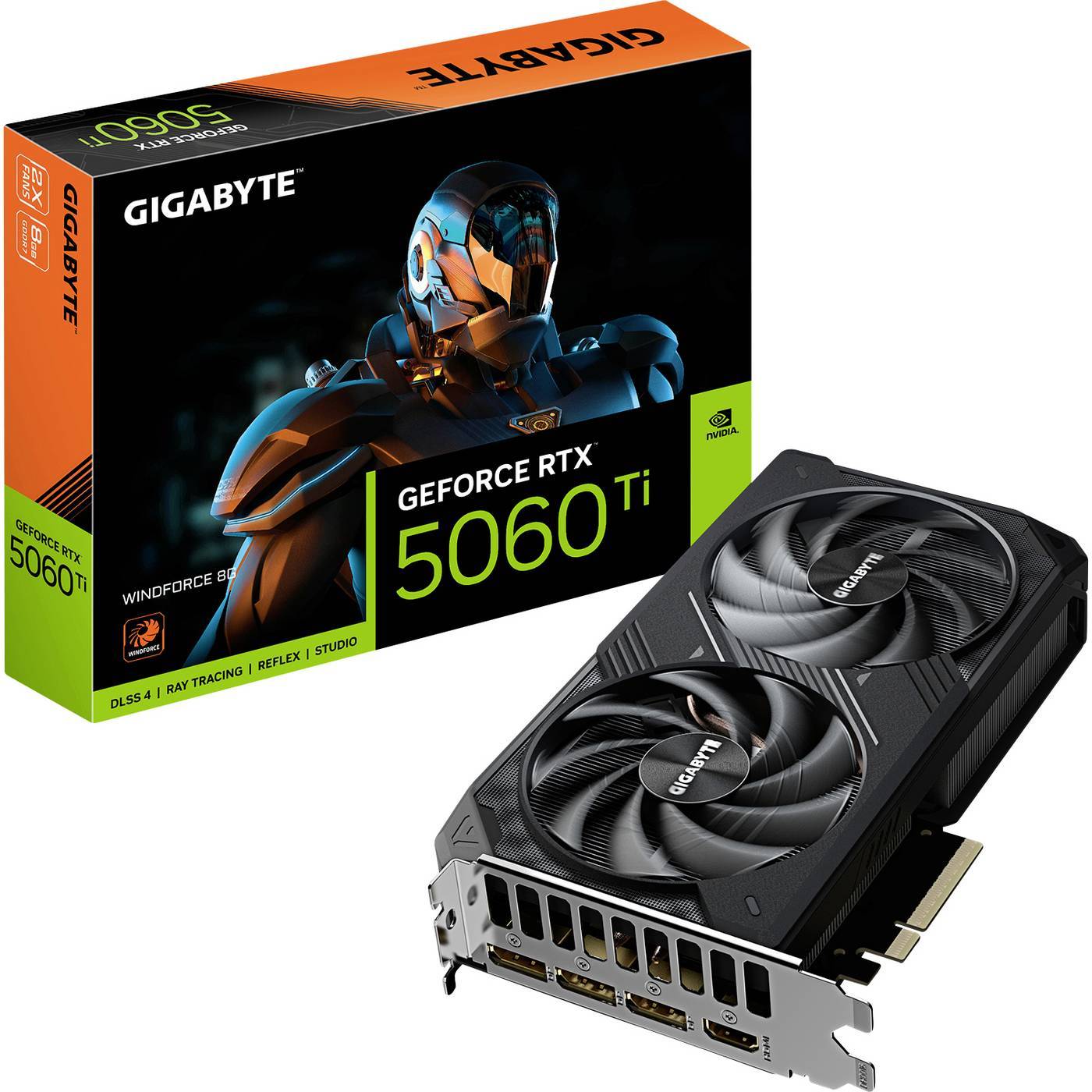 Gigabyte Grafikkort Nvidia GeForce RTX 5060 Ti GeForce RTX 5060 Ti 8 GB GDDR7 RAM