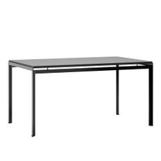 Carl Hansen - PK52A - Skrivbord, Svart Grå laminat, Svart pulverlack - Skrivbord - Poul Kjærholm - Svart - Metall/Trä