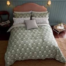 Joules Juliette Stamp Single Duvet Cover Set, Green