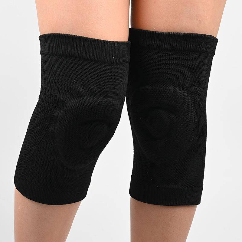 1 Pair Pressure Reducing Kneepads Fitness Dance Skating Athletic Knee Pads Basketball Pressurized Bicycle Silicone Thin Knee Pads L 40-50CM