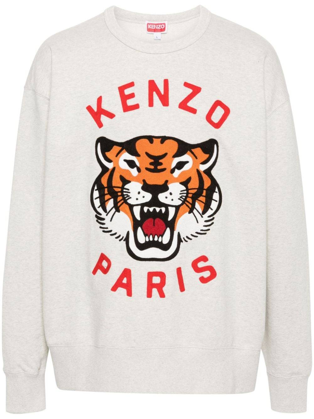 Kenzo - Lucky Tiger sweatshirt - unisex - ull/bomull/akryl/polyester - M - Neutral
