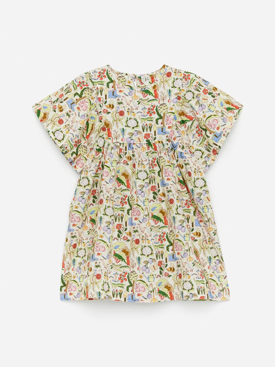 ARKET Cotton Poplin Dress -White, 110