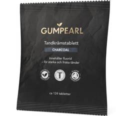 Gumpearl Charcoal tandkrämstabletter Refill  124 st