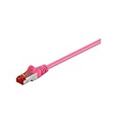 Goobay 93439 CAT 6 patchkabel, S/FTP (PiMF), Magenta