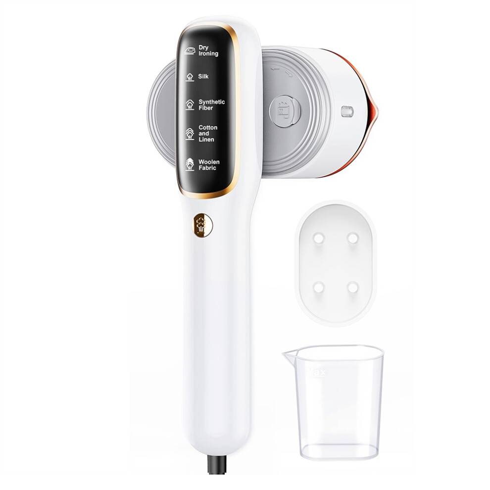 Steamer for Clothes,2in1 Handheld Ironing Machine,15s Fast Heat-,Fabric Wrinkle Remover, Steam Iron Eu Plug