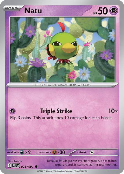 SV4.5 - Paldean Fates - 025/091 - Natu - Common
