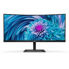 Philips E Line 346E2CUAE/00 platta pc-skärmar 86,4 cm (34") 3440 x 1440 pixlar Wide Quad HD+ LCD Svart