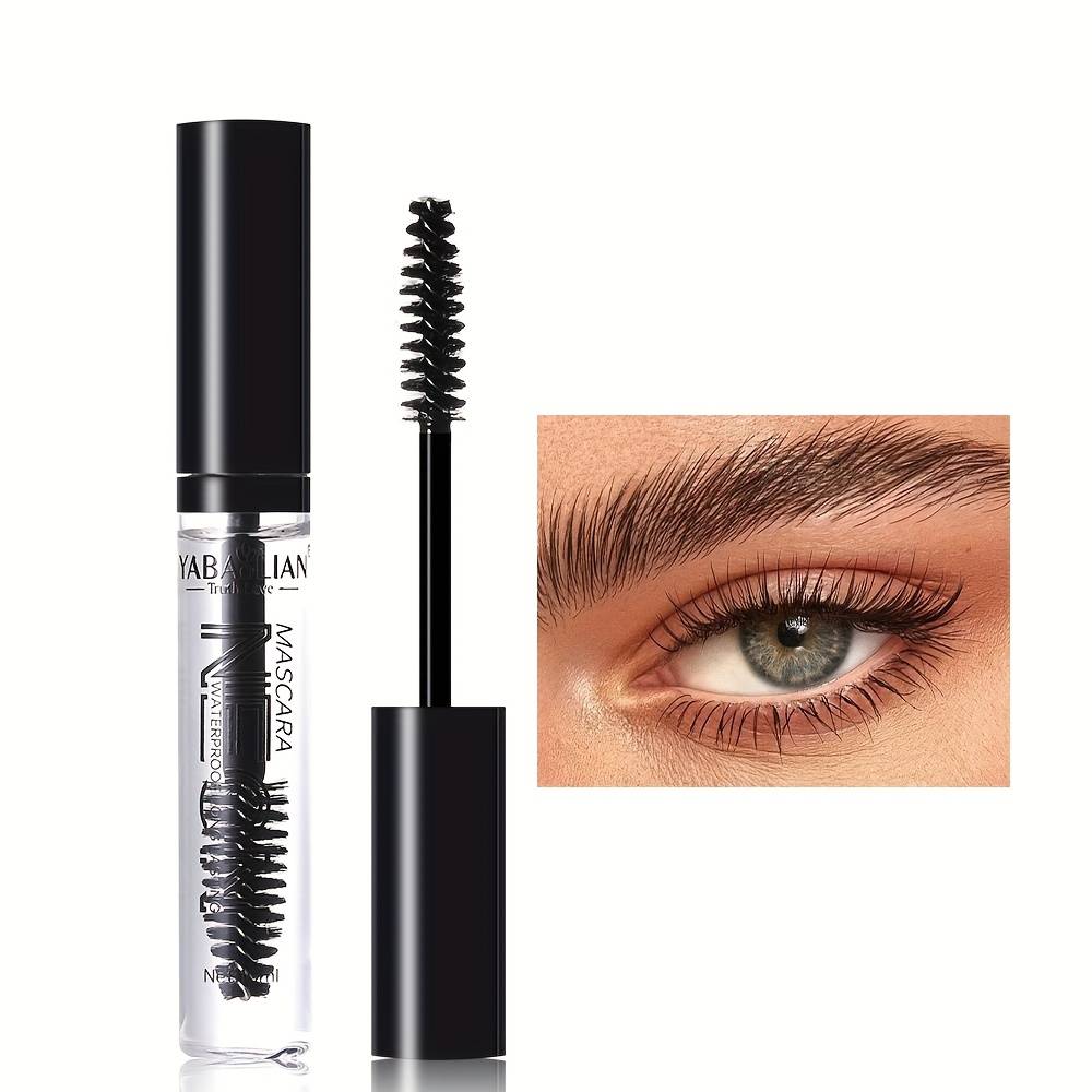 TEMU Waterproof Clear Mascara - Long-lasting, For Types