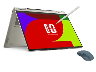 Lenovo Yoga 7 2-in-1 16 R7-32GB-1TB + Maus AMD Ryzen AI 7 445-processor 2,00 GHz upp till 4,60 GHz, Windows 11 Home 64, 1 TB SSD M.2 2242 PCIe Gen4 QLC