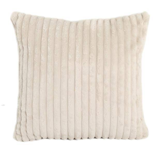 Pude imiteret pels beige 50x50cm