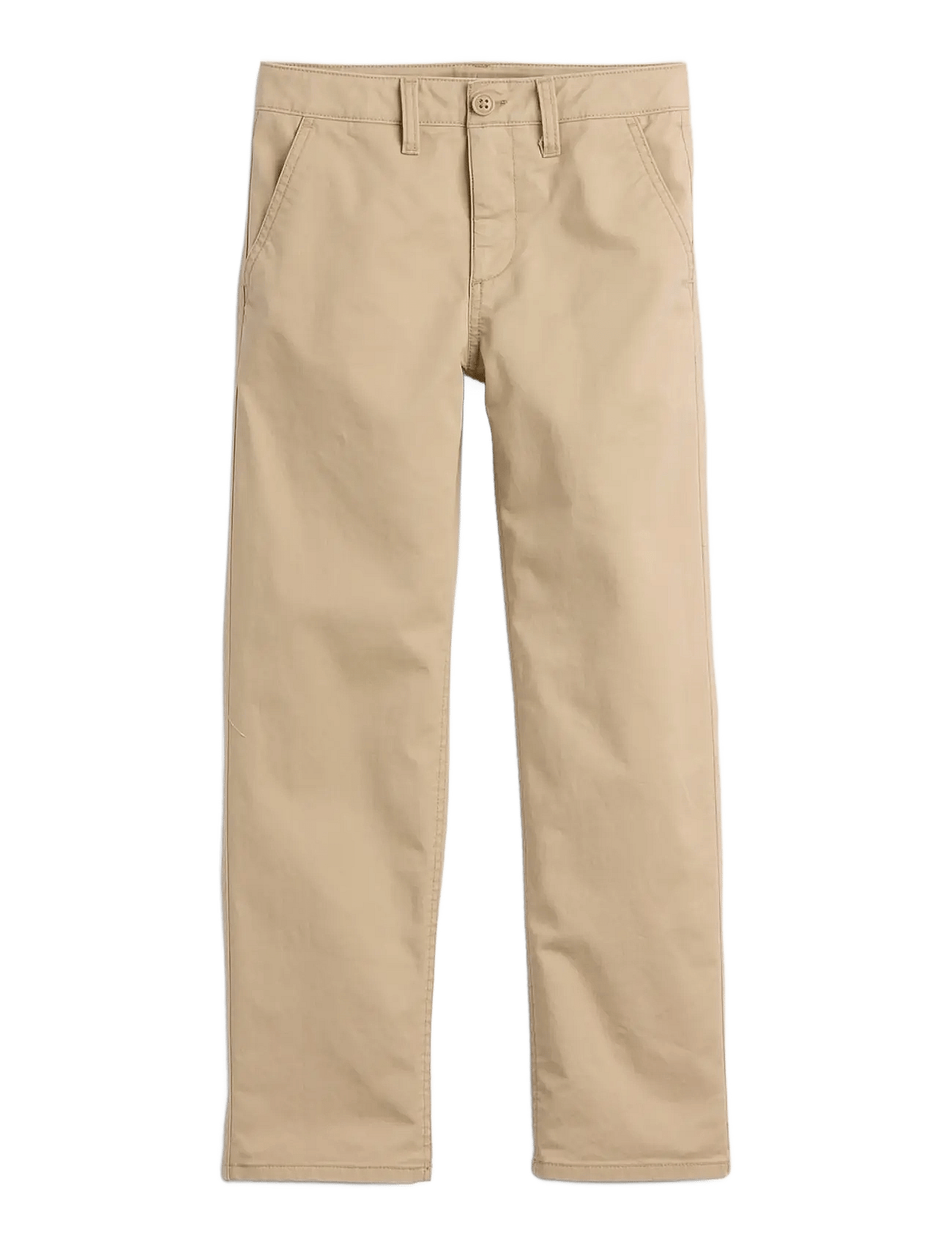 GAP Kids Modern Uniform Relaxed Straight Khakis - Beige - 140/146