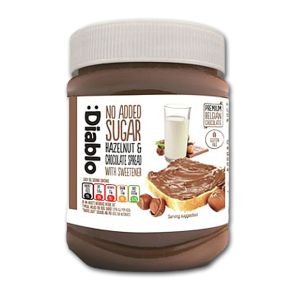 Diablo Smørepålæg, hasselnød og chokolade<br />Ikke tilsat sukker