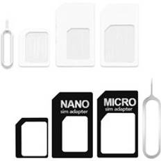 4 in 1 konvertera nano sim-kort till micro standardadapter för iphonefor samsung 4g lte usb trådlös router m5tb