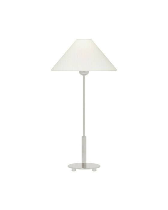 Hackney bordlampe trådløs nikkel