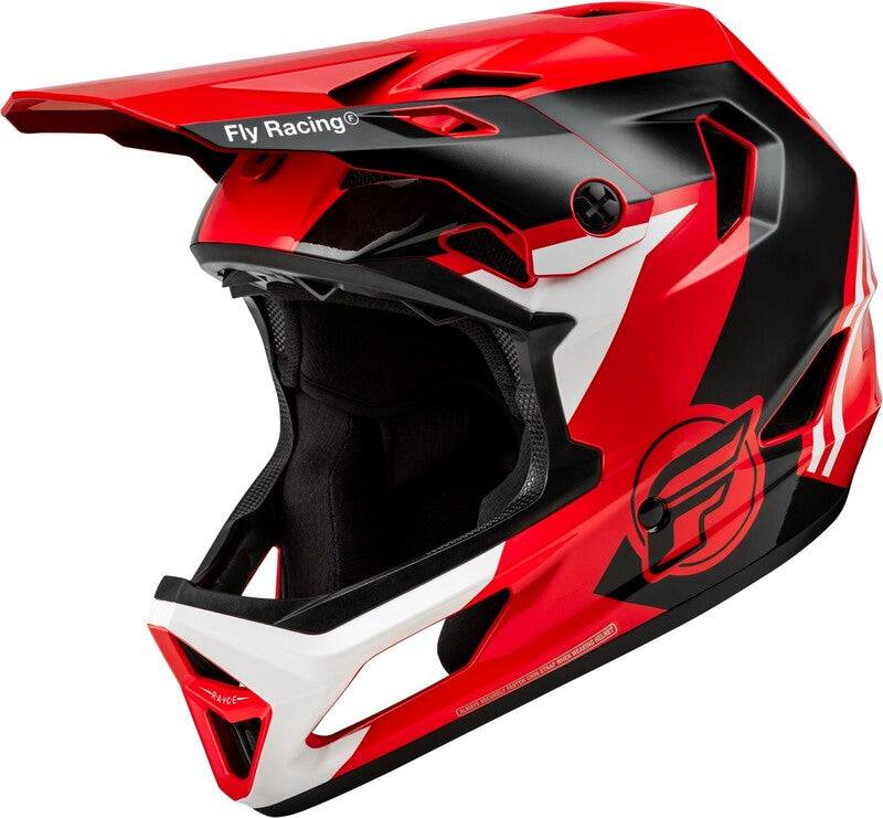 Fly Racing Rayce Youth Bicycle Helmet - Rød/sort/hvid 73-3611yl