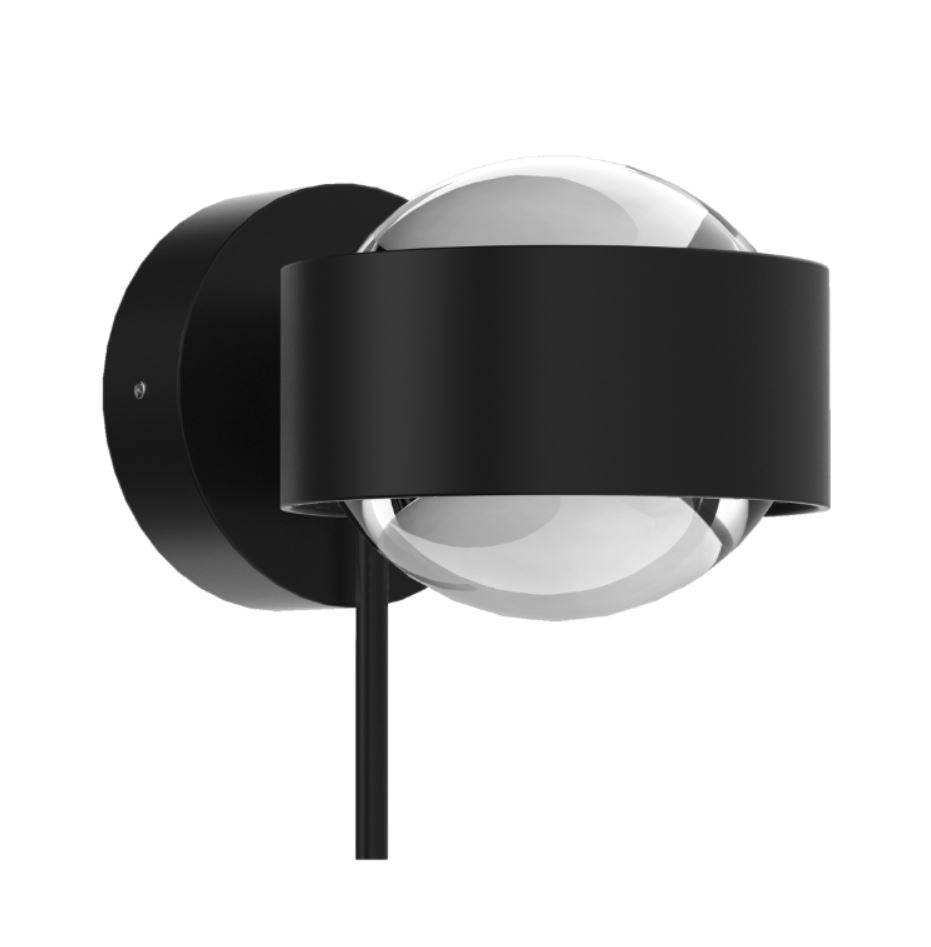 Puk! 80 wall LED Avantgarde Top-light - Mat sort