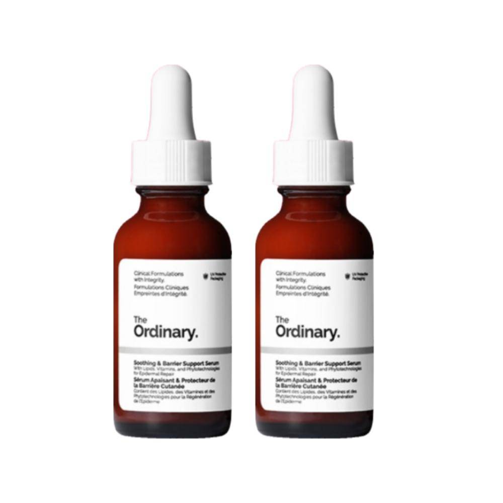 The Ordinary Soothing & Barrier Support Serum (Set of 2) - 30ml x 2 Multi-Active Pink Serum for Skin Barrier Recovery & Redness Relief