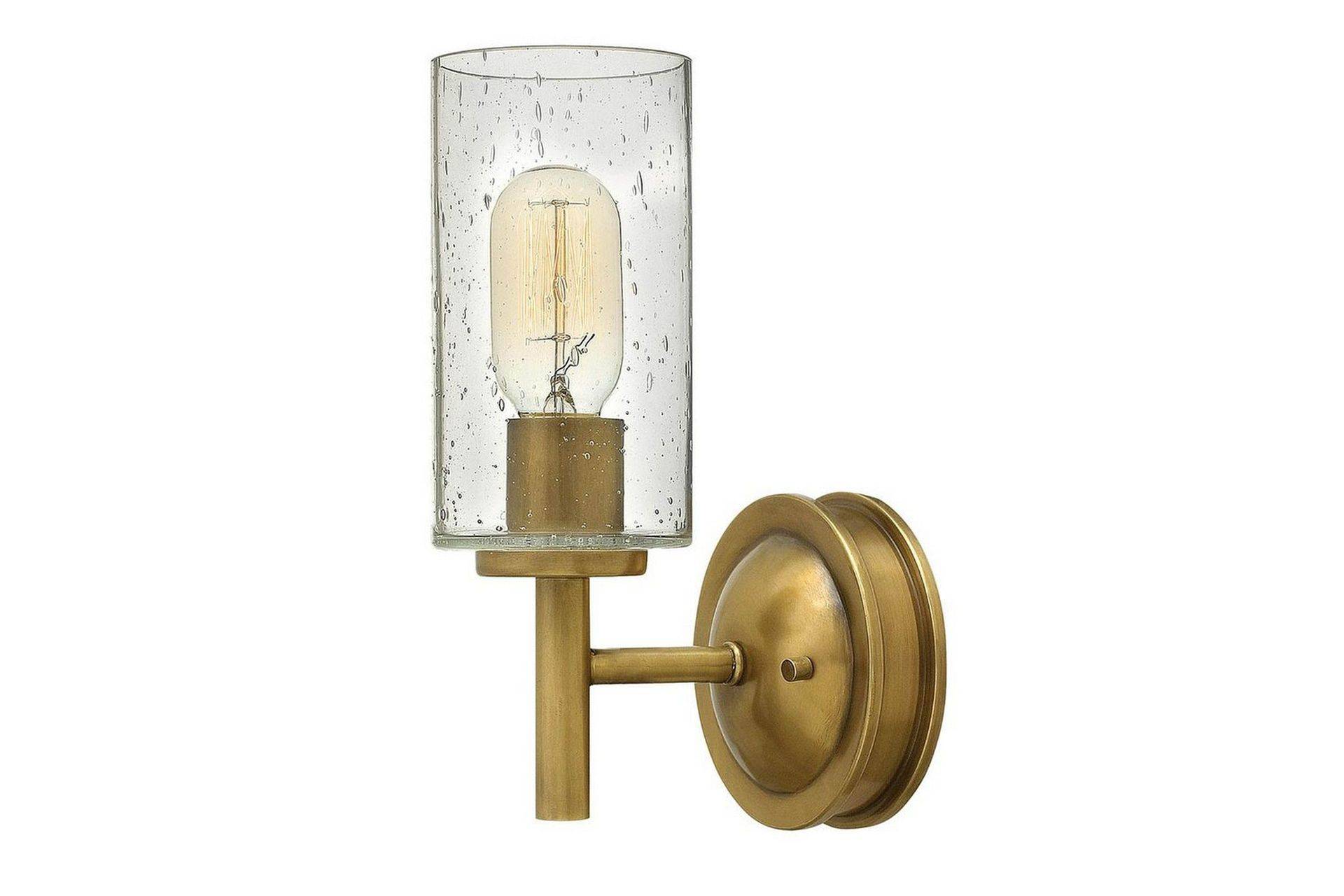 Vägglampa Hinkley Collier - Sänglampa vägg Brun
