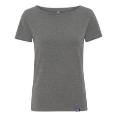 T-shirt med merinould, dame, Coastland of Denmark, grå