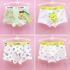 4 st/set boxershorts för pojkar, barn, tecknat mönster, söt dinosaurie, bekväma och andningsbara för 4-13 år - Multifärgad (6Y,8Y,10Y,4Y,12Y,13Y)