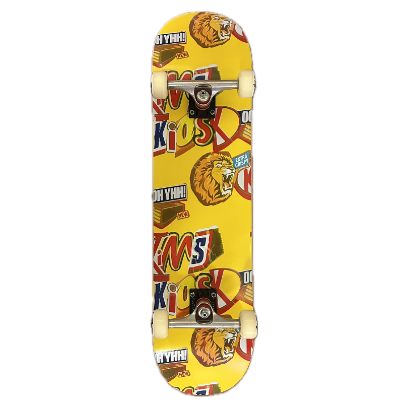 Nybegynder Pro complete skateboard - Kims kiosk - Snack Deck Gul (8.0-8.5) - 8.125